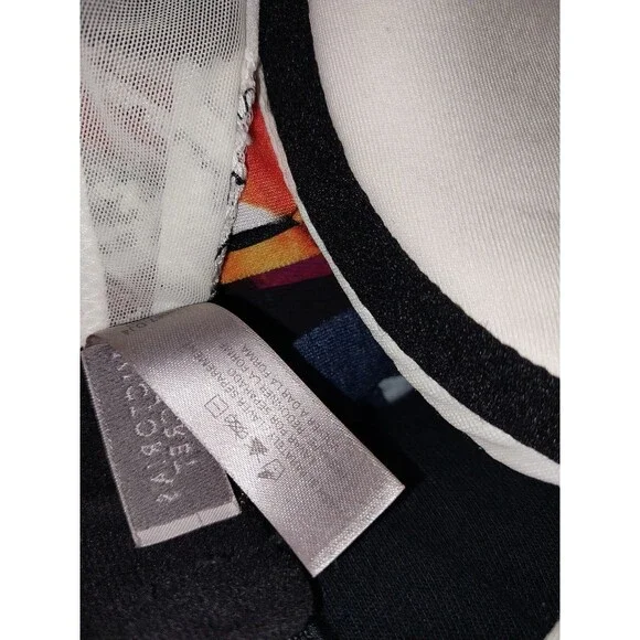 Victoria's Secret Bra Very Sexy Woman 34C Balconet Underwire Lace White Black - Picture 6 of 6